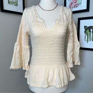 ποΈ Free People Smocked Peplum Top